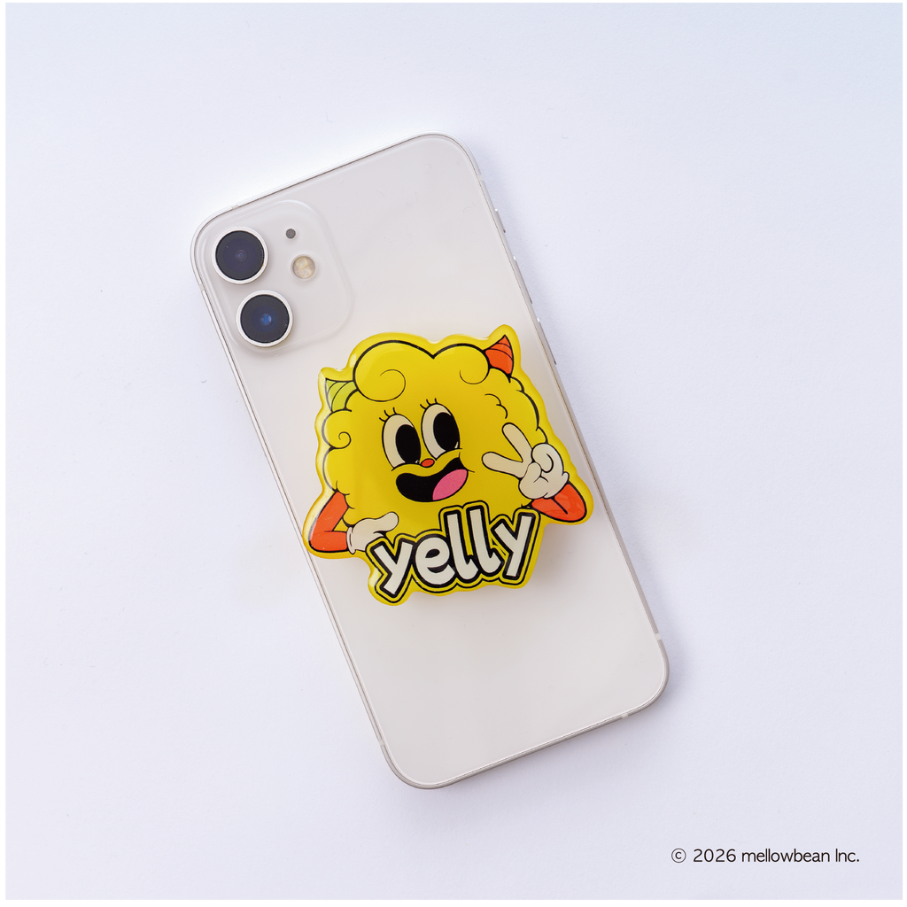 acrylic epoxy phone grip（yelly）mellowbean