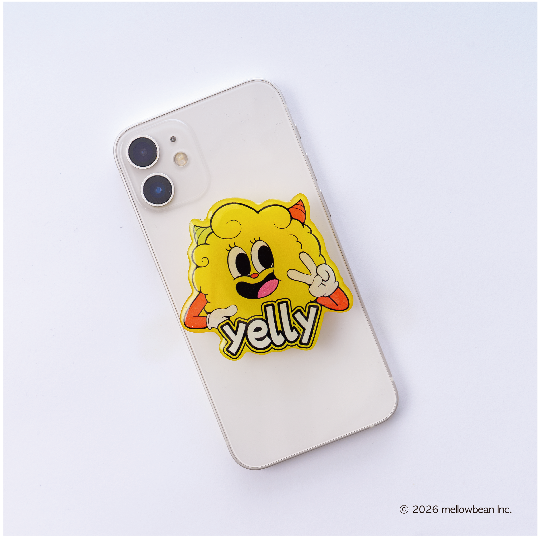 acrylic epoxy phone grip（yelly）mellowbean