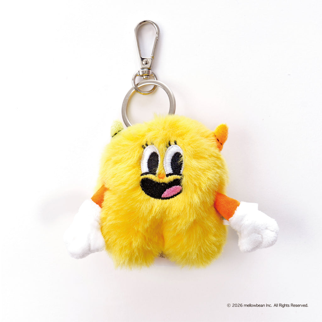square keyring 10cm (yelly) mellowbean